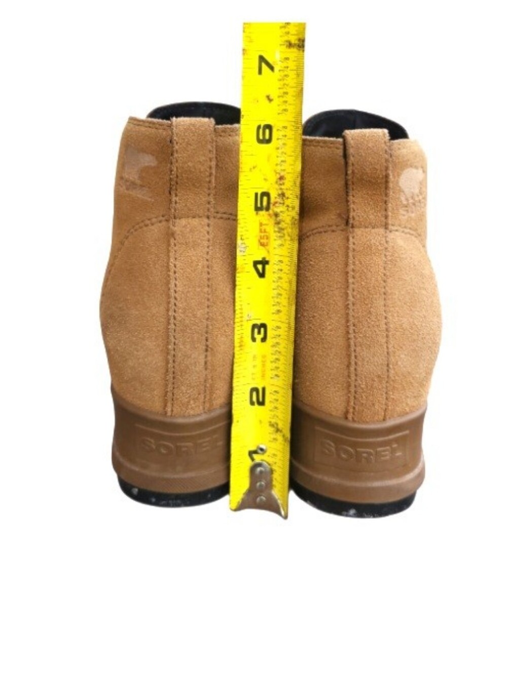 Sorel Evie II Wedge Waterproof Brown Leather Ankle Chelsea Boot Outdoor Women 8 - Picture 10 of 12
